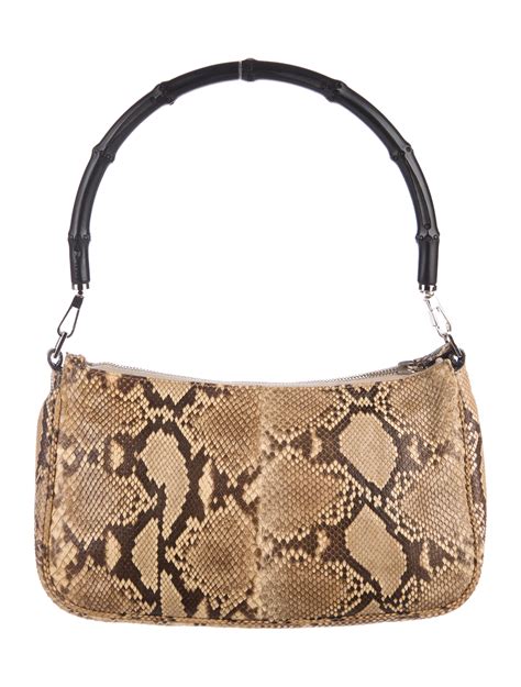 gucci snake shoulder bag|gucci snakeskin bag.